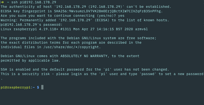 Installing Raspbian Lite, Enabling and Connecting with SSH